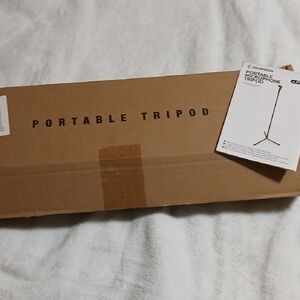 Portable Microphone Tripod Stand - Black